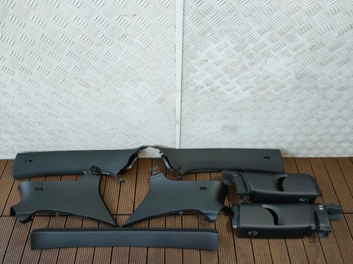 VW SCIROCCO III 08-17 CIELO INTERNO nero + RIVESTIMENTO + corrimano + RIVESTIMENTO MONTANTI R-LINE