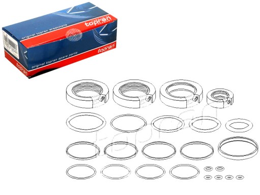 TOP501 448/RS8 - КОМПЛЕКТ ПРОКЛАДОК РУЛЬОВОГО МЕХАНІЗМУ TOPRAN 10