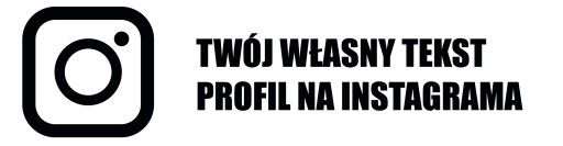 Стікер реклами INSTAGRAM 15 см користувальницький текст 2шт