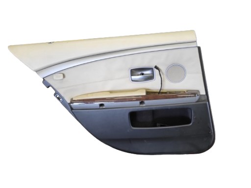 BMW E65 LIFT side door left rear part leather beige