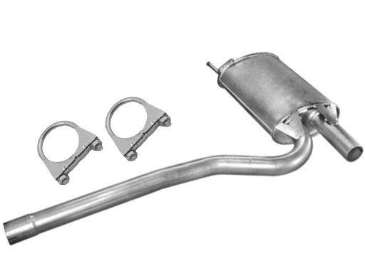 01.17 - AUDI A4 (B5) 1.8 центральный глушитель + хомуты '