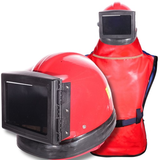 Каска пескоструйная защитная с фартуком РЭС-3Г для дробеструйной пескоструйной машины