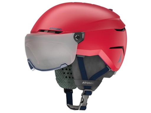 Шолом Atomic S 51-55 см оранжево-червоний