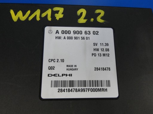 MERCEDES CLA W117 A W176 B W246 GLA W156 module control unit gearboxes of the gear