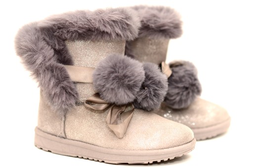 Чоботи Пінетки теплі блискуче хутро