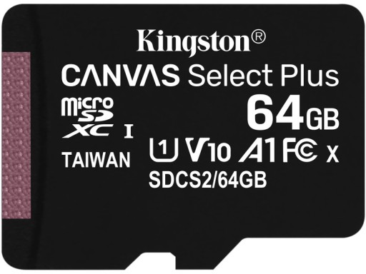 Karta KINGSTON Canvas Select Plus microSDHC 64GB