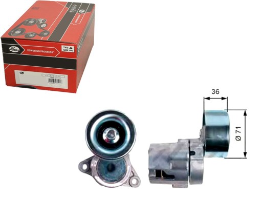 T39133 - Ролик натяжителя MAZDA 6 Sport Kombi 2.0 MZR-CD (GH