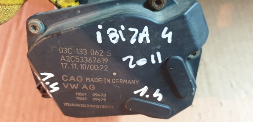 Valvola a farfalla SKODA AUDI VW SEAT 1.4 1.6 03C133062S