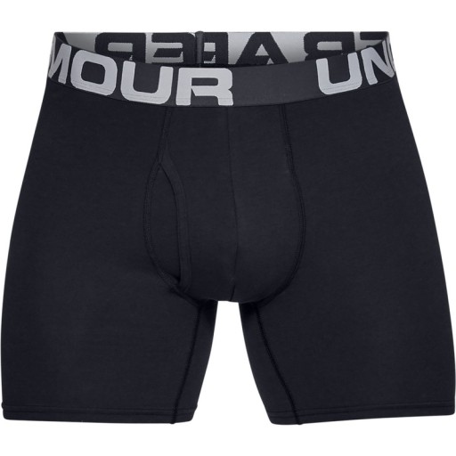 UNDER ARMOUR BOXERKY LIKE COTTON 6IN 3 PACK BLACK M