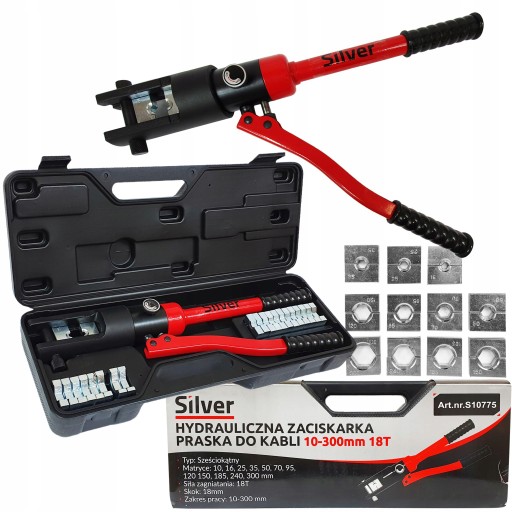 10-300mm 18T гидравлический обжимной инструмент кабельный обжимной инструмент + штампы