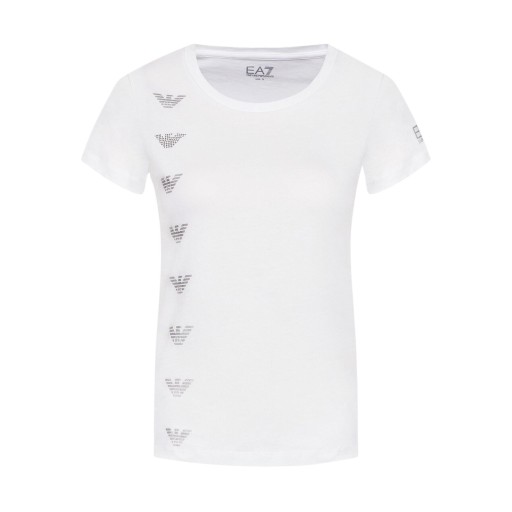 EMPORIO ARMANI EA7 štýlové dámske tričko WHITE L