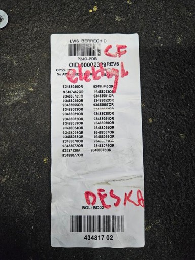 Câblage Câblage du tableau de bord elektryk Opel Corsa F E-Corsa