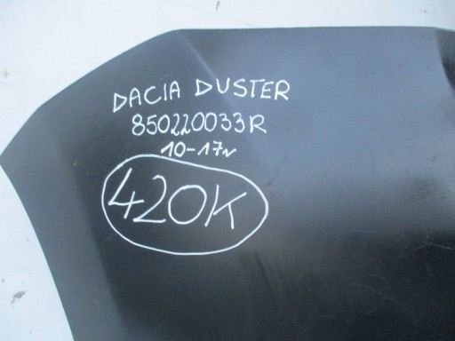 bumper rear part tylni Dacia Duster 10-17r 850220033R