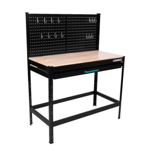 ВЕРСТАК С ВЫДВИЖНЫМ ЯЩИКОМ - СТАЛЬНАЯ ПЛАНКА