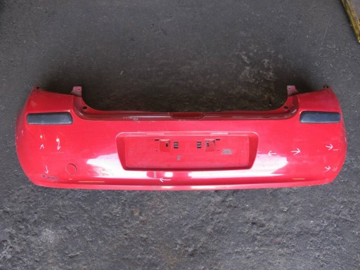 RENAULT CLIO 3 III 5D HB 05-09 lökhárító hátsó hátsó piros OV727 0V727