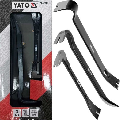 ЛОМ ЛАПКА ГВОЗДОДЕР УГЛЕРОДИСТАЯ СТАЛЬ НАБОР