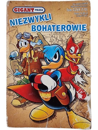 Zdjęcie egzemplarza: Niezwykli bohaterowie / Gigant Poleca / Kaczor Donald / Komiks nr 170