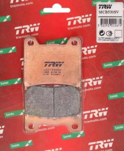 MCB530SV - Колодки ветчины передние TRW YAMAHA VMX1200 V-Max 88-92