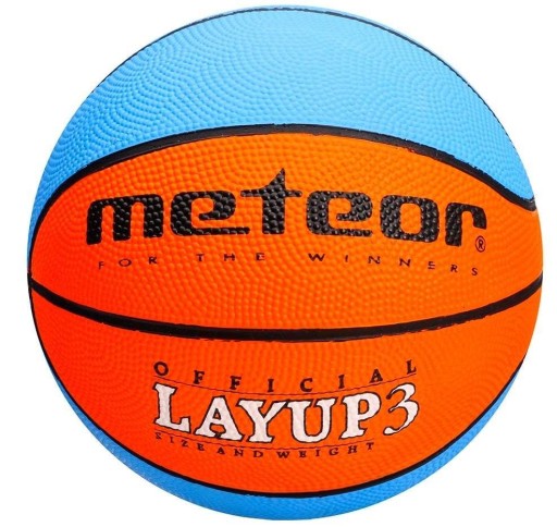Basketbalová lopta Basketbalový kôš LAYUP Veľkosť 3 METEOR