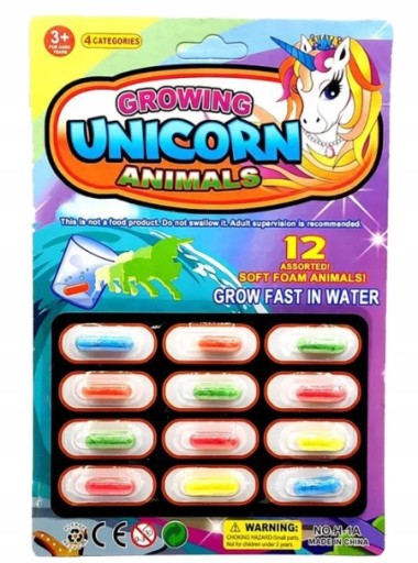 Чарівні капсули UNICORN, що ростуть у воді