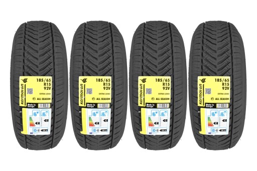 4 всесезонные шины 185 / 65R15 KORMORAN All Season