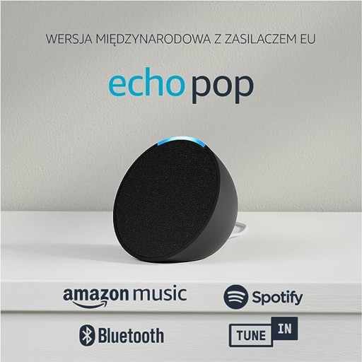 Inteligentny głośnik Amazon Echo Pop Alexa Wifi BT - Sklep, Opinie, Cena w  Allegro.pl