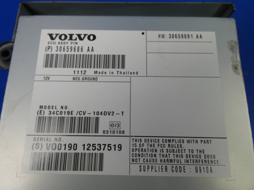 VOLVO XC60 S60 II V60 amplifier RADIA