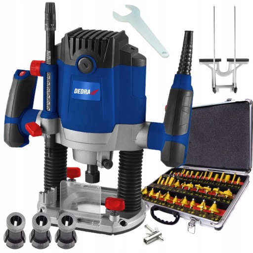 МАРШРУТНО-ФРЕЗЕРНЫЙ СТАНОК DEDRA 1600Вт +35 фрез