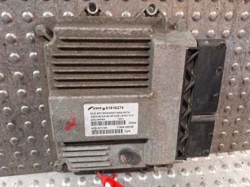 control unit of the engine computer 51816274 MJD6F3.M3 FIAT IDEA 1.3 MJET