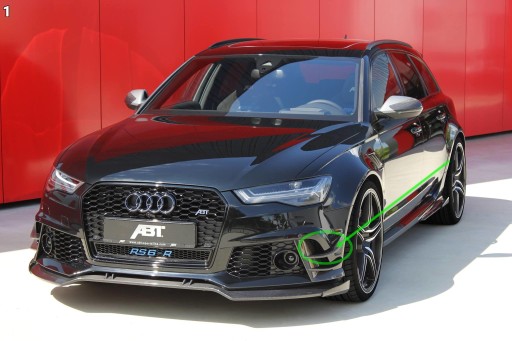 AUDI ABT RS6-R 4G0 C7 CARBON SPOILER grid cap moulding left upper front