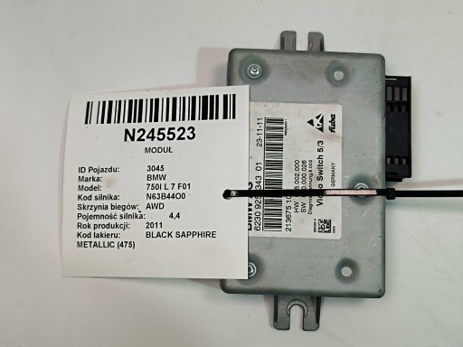 modulo 62309254343 BMW 750I L 7 F01