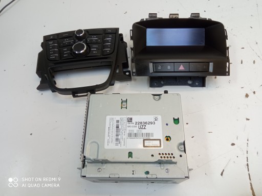 OPEL ASTRA J RADIO CD 400 ZESTAW 22836293