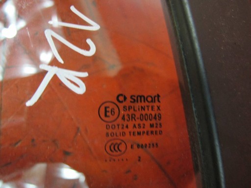 SMART ForTwo 2 II 451 COUPE 07-14 window door right small A4517200257
