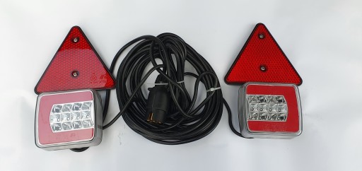 L1853 - КОМПЛЕКТ ЗАДНИХ ФОНАРЕЙ ПРИЦЕП ТРЕУГОЛЬНИК МАГНИТ