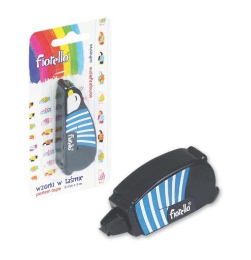 Стрічка з малюнком пінгвіна 6мм х 4м Fiorello