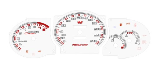 Hyundai Coupe диски одометра INDIGLO pattern 2 MoMan