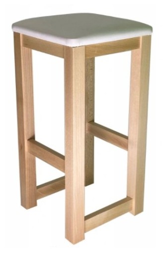 TABORET HOKER stołek kuchenny 60 cm - Solidny drewniany loft naturalne