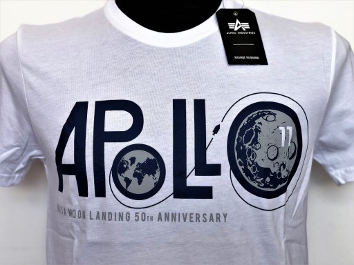 Koszulka Alpha Industries Apollo 50T roz. L 10642643589 Odzież Męska T-shirty OQ PQGTOQ-1