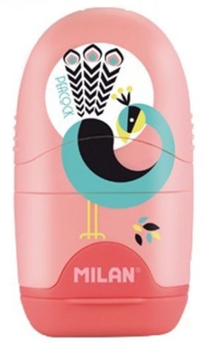 Точилка - ластик CAPSULE PEACOCK MILAN