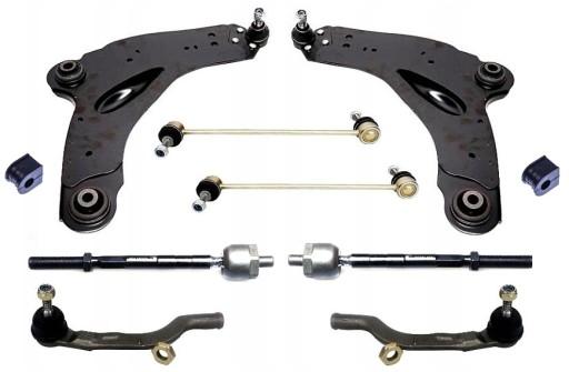 ALL3695 - Поперечные рычаги, тяги, тяги, renault trafic ii, opel vivaro и primastar, передний комплект