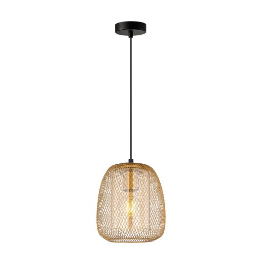 Lampa Sufitowa Wisząca Amiria Złota 102cm Klosz Szklany do Salonu Italux