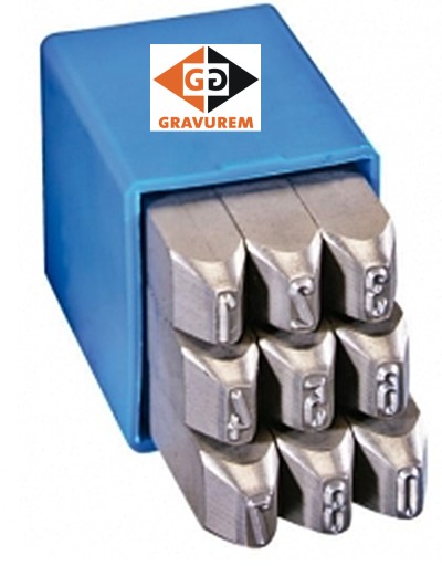 Цифровые маркеры 15mm Gravurem Numeratory 0-9