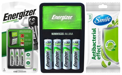 AAA AAA nabíjačka batérií + 4x R6 AA batérie
