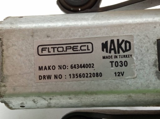 motor ablaktörlők far 1356022080 Citroen Nemo I (2007- )