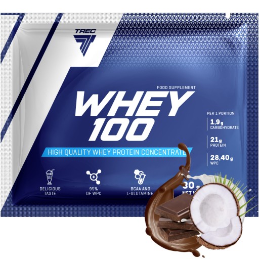 Білкова добавка Trec Nutrition 30 г, шоколадно-кокосовий смак