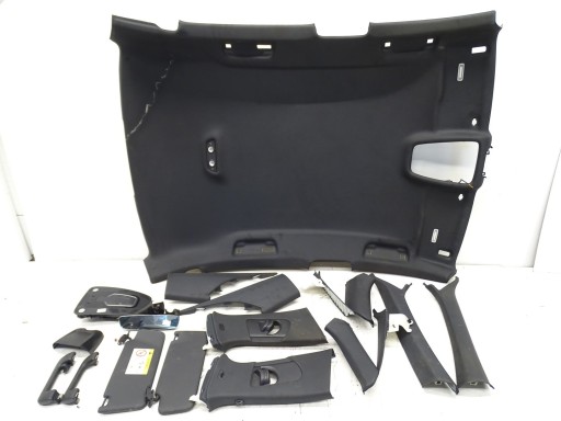 roof upholstery pillars handles visors light AUDI A4 B9 sedan S-LINE black