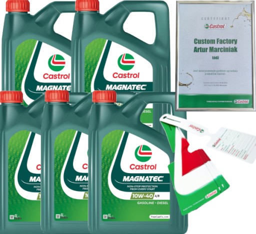 CASTROL MAGNATEC 10W40 A/B 20L VW 501 01 / 505 00 + ПІДВІСКА