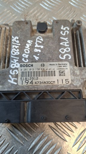 control unit of the engine FIAT CROMA 1.9JTD