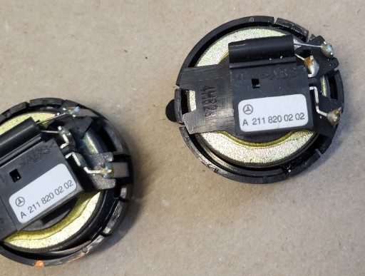 2X speaker WYSOKOTONOWY Z door right left rear part TWEETER MERCEDES E W211 OE