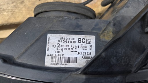 light front left left PRRZOD AUDI A3 8P LIFT UK 8P0941003BC